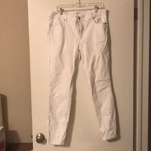 Loft white modern skinny jeans sz 32 (14)
